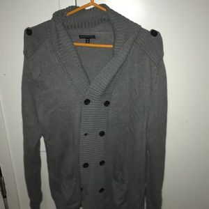 Express Heather Grey Oversized Sweaters